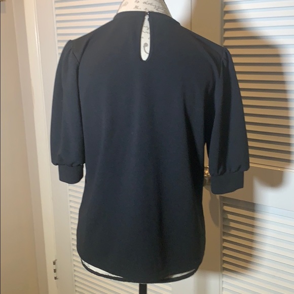 EUC black 3/4 sleeve top - Picture 2 of 6